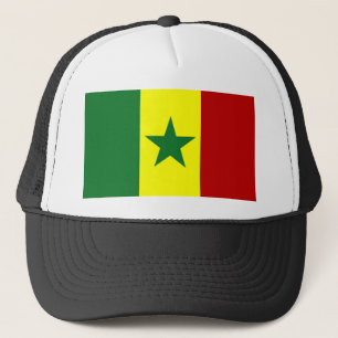 Afrika: Flagge der Republik Senegal Truckerkappe