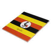 Afrika: Flagge Ugandas Fliese (Seite)