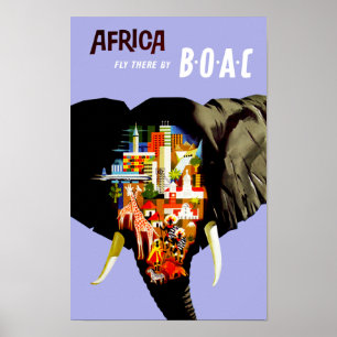 Afrika ~ Fliegen Poster
