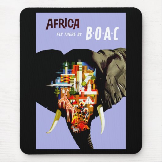 Afrika ~ Fliegen Sie dorthin Mousepad (Vorne)