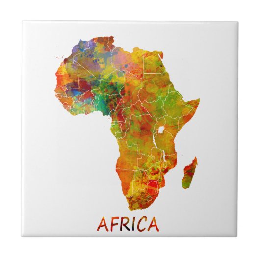 Afrika Fliese (Vorderseite)