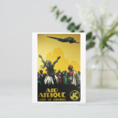 Afrika, Flugreisen, Vintag Postkarte (Stehend Vorderseite)