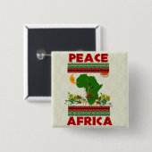Afrika-Frieden Button (Vorne & Hinten)