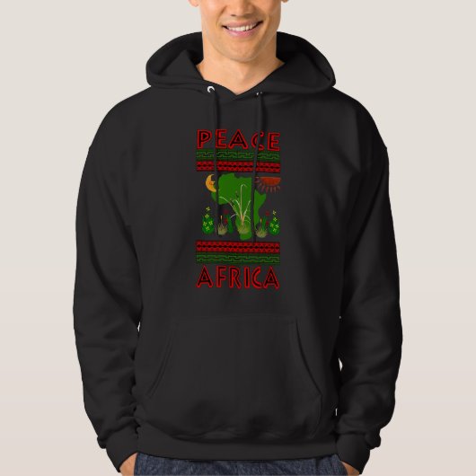Afrika-Frieden Hoodie (Vorderseite)