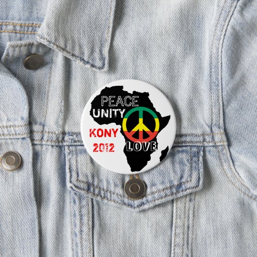 Afrika-Friedensknopf Button (Beispiel)