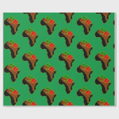 Afrika Frische Weihnachtsferien-Heimat Geschenkpapier (Flach)