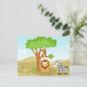 Afrika from my world animal series postkarte (Stehend Vorderseite)