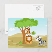 Afrika from my world animal series postkarte (Vorne/Hinten)
