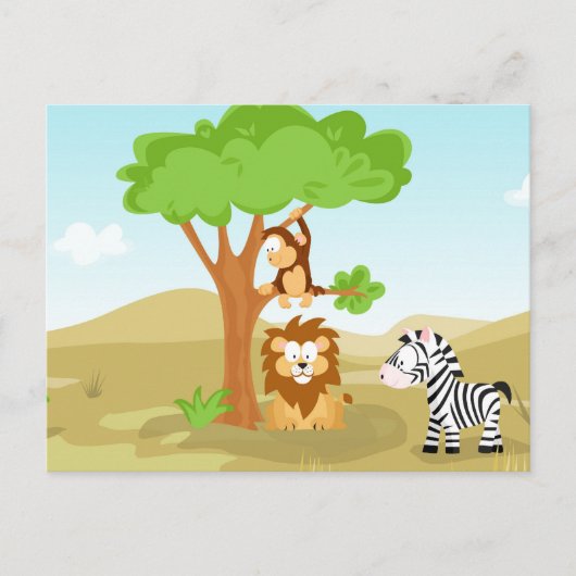 Afrika from my world animal series postkarte (Vorderseite)