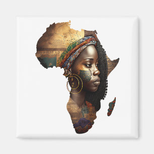 Afrika für Frauen Black History Month Afrika 5 T-S Magnet