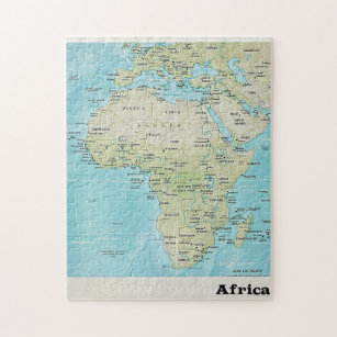 Afrika-Geografie-Karte: Ein Puzzle