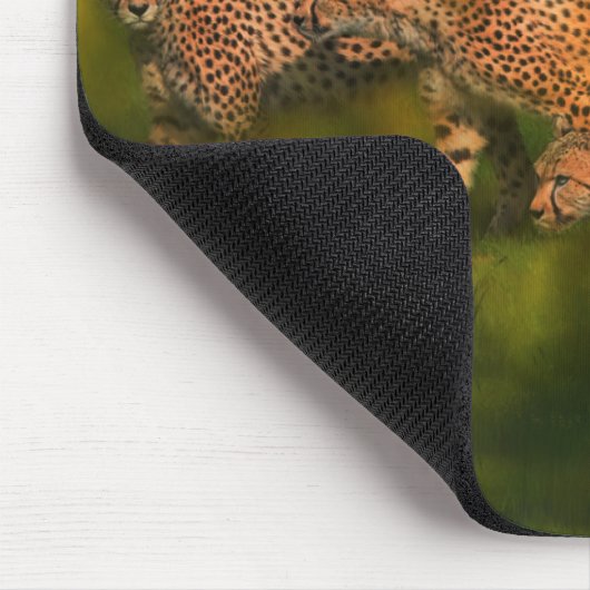 Afrika - Gepard-Weltkunst Mousepad (Ecke)