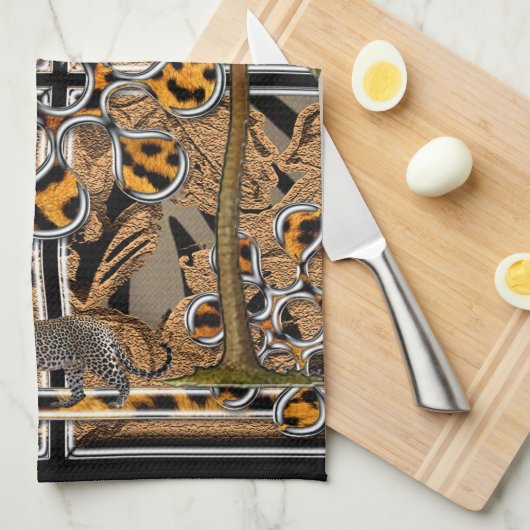 Afrika Geschirrtuch (Viertel Falte)