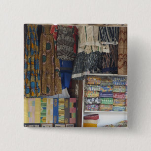 Afrika, Ghana, Accra. Accra Textil & Kunsthandwerk Button