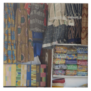 Afrika, Ghana, Accra. Accra Textil & Kunsthandwerk Fliese