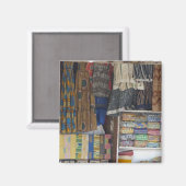 Afrika, Ghana, Accra. Accra Textile & Handies Magnet (Vorderseite/Rückseite)