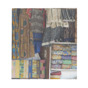 Afrika, Ghana, Accra. Accra Textile & Handies Notizblock