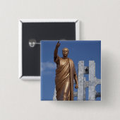 Afrika, Ghana, Accra. Nkrumah Mausoleum, endgültig Button (Vorne & Hinten)