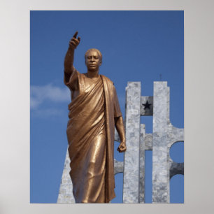 Afrika, Ghana, Accra. Nkrumah Mausoleum, endgültig Poster