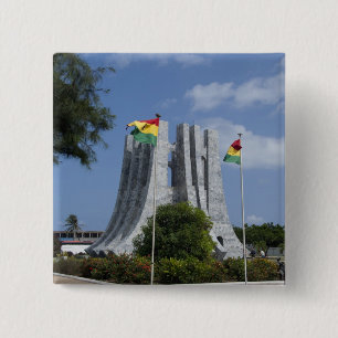 Afrika, Ghana, Accra. Nkrumah-Mausoleum, final 3 Button