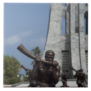 Afrika, Ghana, Accra. Nkrumah-Mausoleum, letzte 2 Fliese