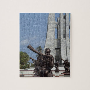 Afrika, Ghana, Accra. Nkrumah-Mausoleum, letzte 2 Puzzle
