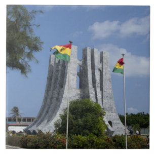 Afrika, Ghana, Accra. Nkrumah-Mausoleum, letzte 3 Fliese
