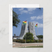 Afrika, Ghana, Accra. Nkrumah Mausoleum, letzte 3 Postkarte (Vorne/Hinten)