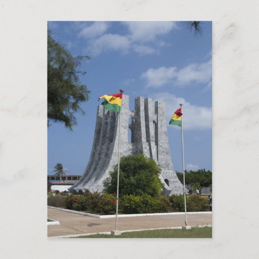 Afrika, Ghana, Accra. Nkrumah Mausoleum, letzte 3 Postkarte (Vorderseite)