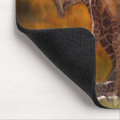 Afrika - Giraffen-Weltkunst Mousepad (Ecke)