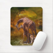 Afrika - Giraffen-Weltkunst Mousepad (Mit Mouse)