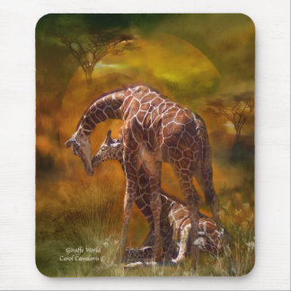 Afrika - Giraffen-Weltkunst Mousepad