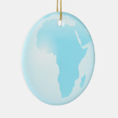 Afrika-Glas-Kugel Keramikornament (Rechts)
