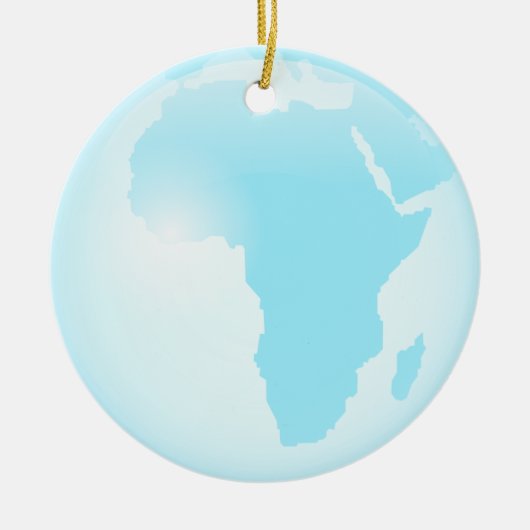 Afrika-Glas-Kugel Keramikornament (Vorne)
