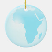Afrika-Glas-Kugel Keramikornament (Hinten)