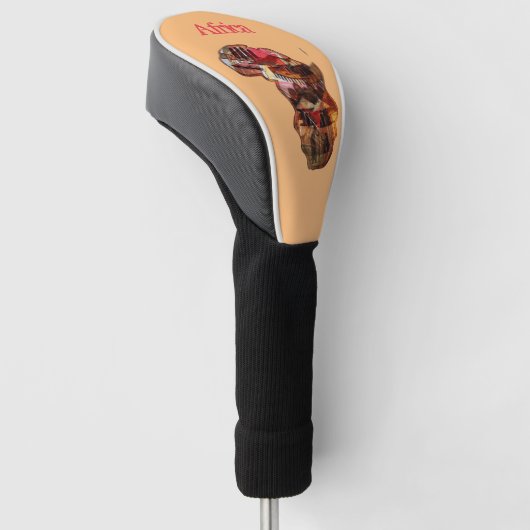 Afrika Golf Headcover (angewinkelt)