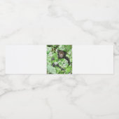 Afrika - Gorilla Baby Wasserflaschenetikett (Einzelnes Label)
