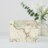 Afrika Gravierte Karte mit 2 Einzugskarten (Stehend Vorderseite)
