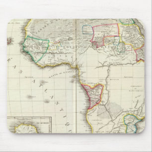 Afrika Gravitation Karte mit 2 Inset-Karten Mousepad