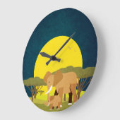 Afrika Große Wanduhr (Winkel)