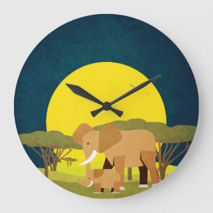 Afrika Große Wanduhr