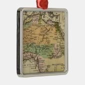 Afrika-Handfarbiger Atlas-Karte Silbernes Ornament (Rechts)