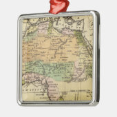 Afrika-Handfarbiger Atlas-Karte Silbernes Ornament (Links)