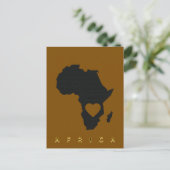 Afrika-Herzkarte Postkarte (Stehend Vorderseite)
