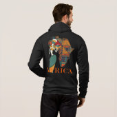 Afrika Hoodie (Schwarz voll)