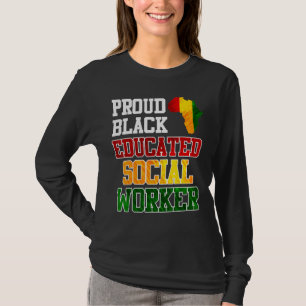 Afrika Ich bin ein stolzer und gebildeter Sozialar T-Shirt