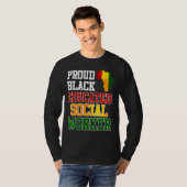Afrika Ich bin ein stolzer und gebildeter Sozialar T-Shirt (Vorne ganz)