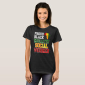 Afrika Ich bin ein stolzer und gebildeter Sozialar T-Shirt (Vorne ganz)