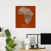 Afrika im Kopf Poster (Heimbüro)