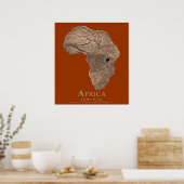 Afrika im Kopf Poster (Küche)